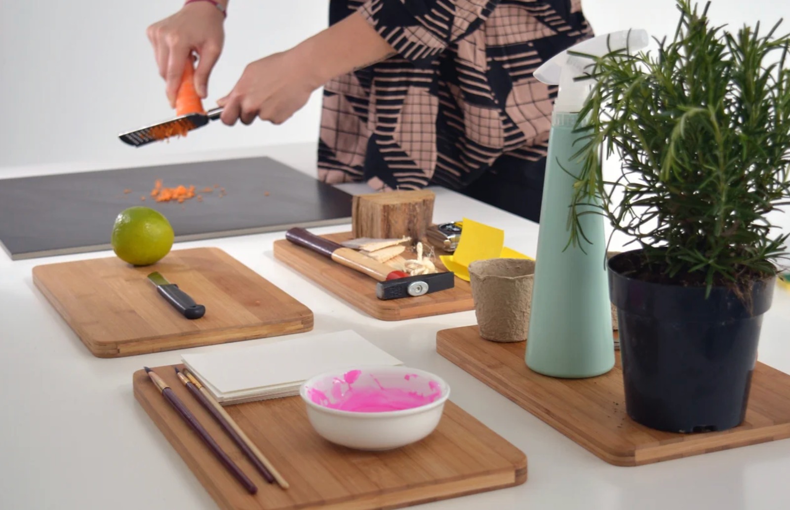 performing an activity with an asset where the camera can capture it
